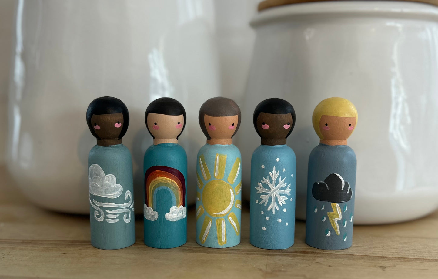 Weather Peg Dolls - Set of 5
