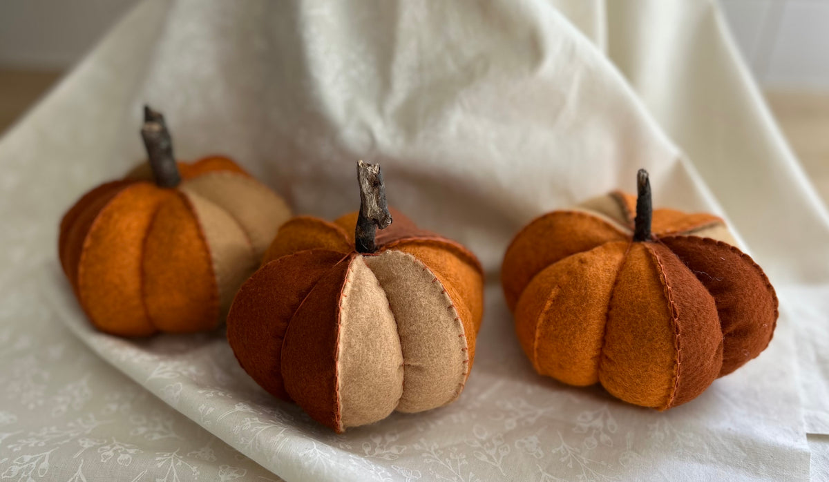 Felt Pumpkins (Large)