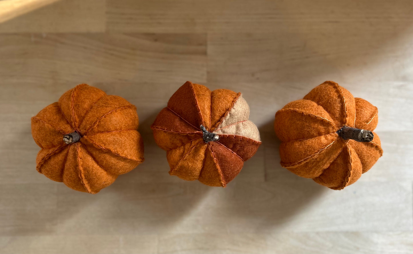 Felt Pumpkins
