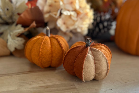 Felt Pumpkins