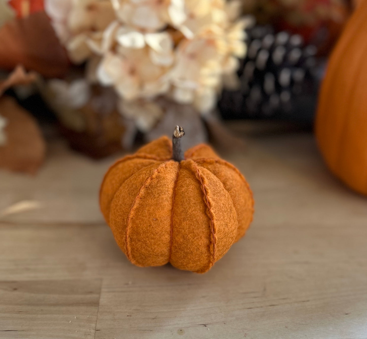 Felt Pumpkins