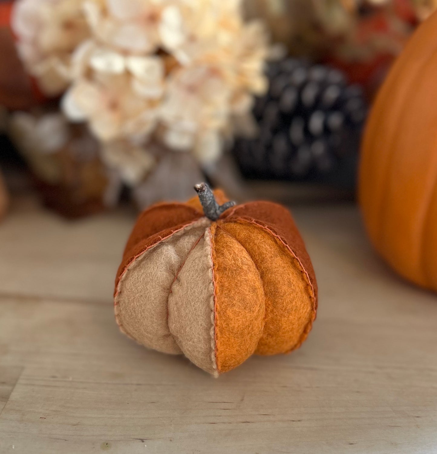 Felt Pumpkins