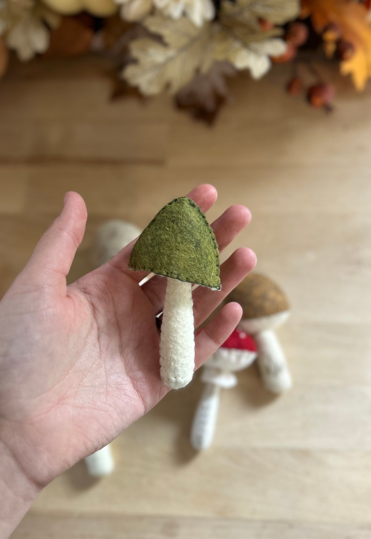 Felt mushroom - Set of 4