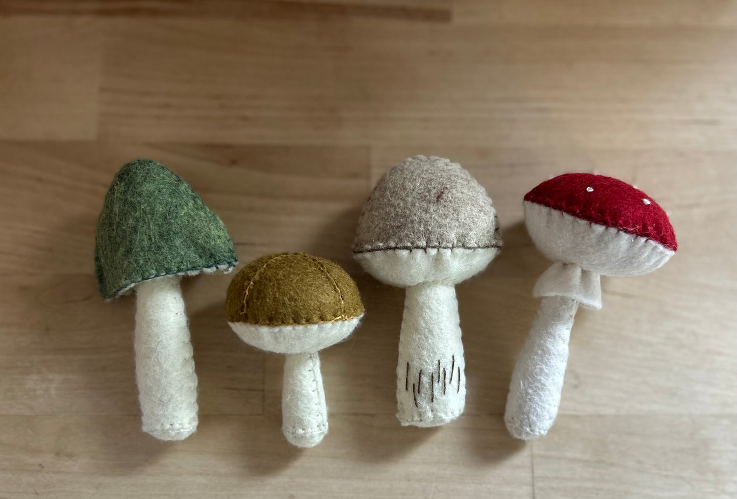 Felt mushroom - Set of 4