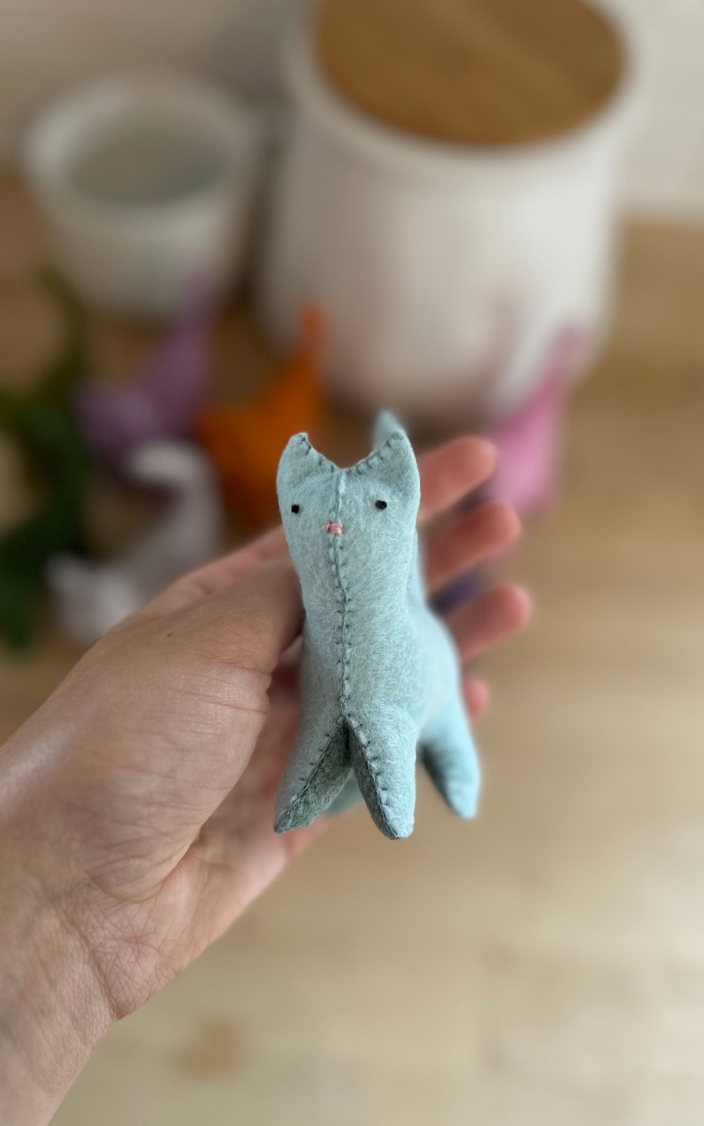 Felt Waldorf Cat