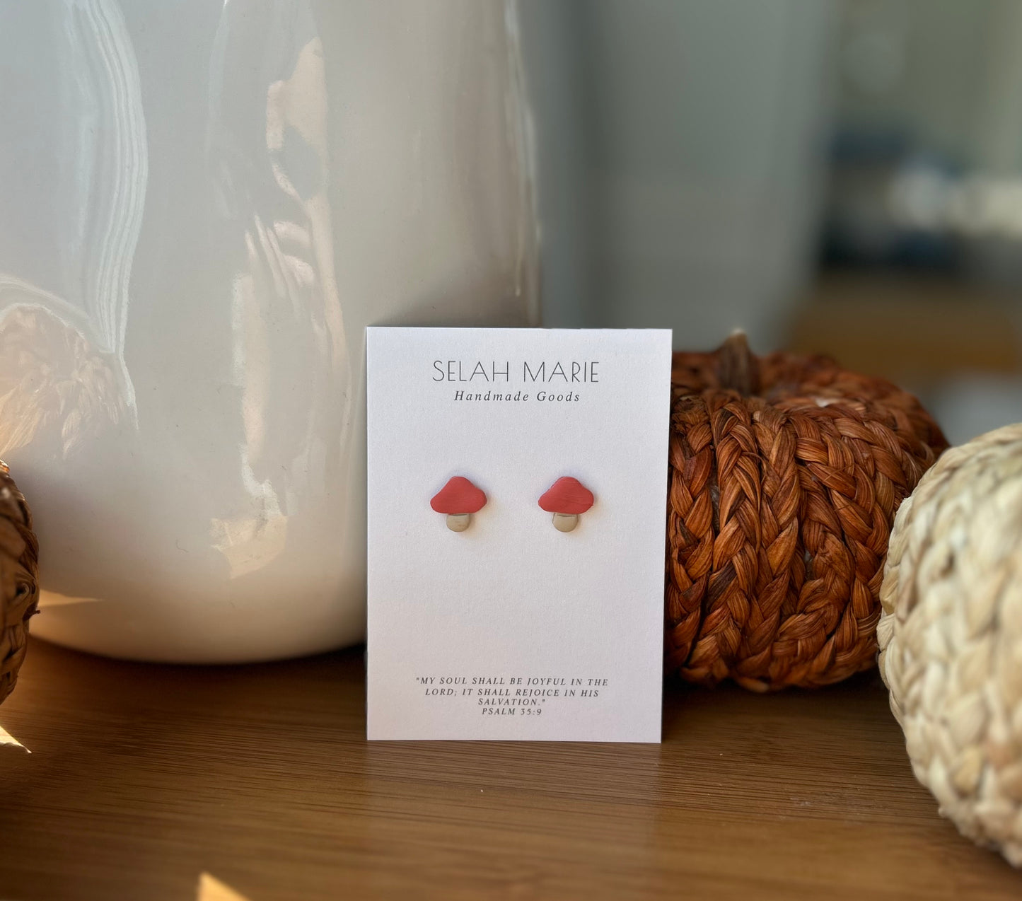 Mushroom Stud Earrings