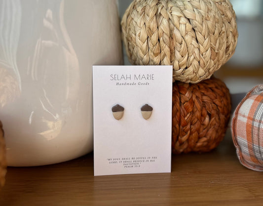 Acorn Stud Earrings