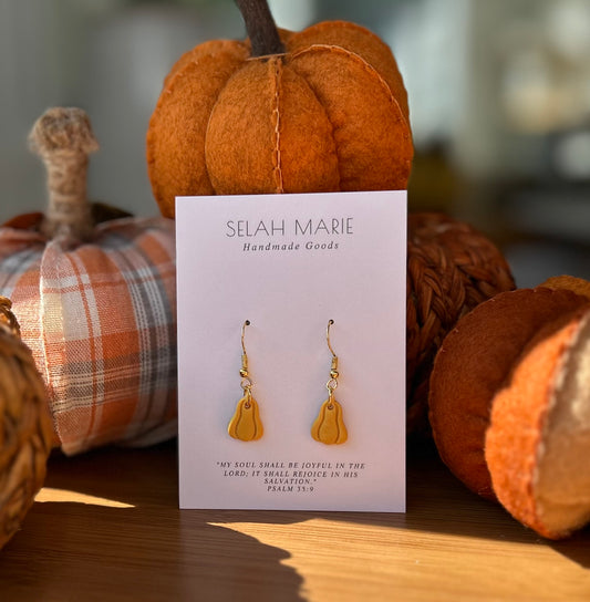 Yellow Gourd Earrings