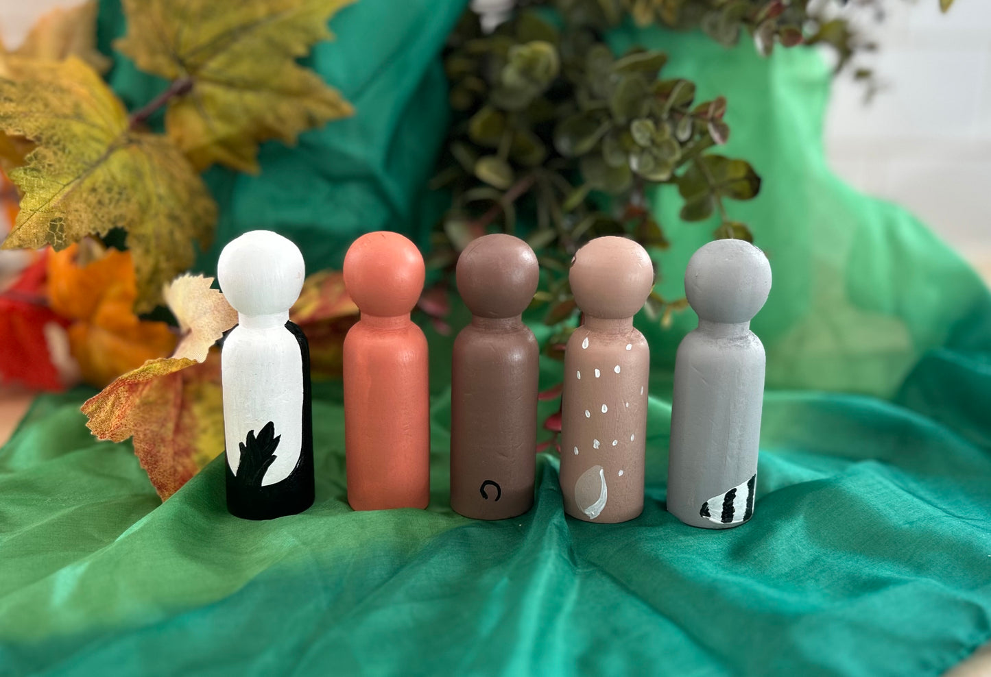 Woodland Peg Dolls - Set of 5