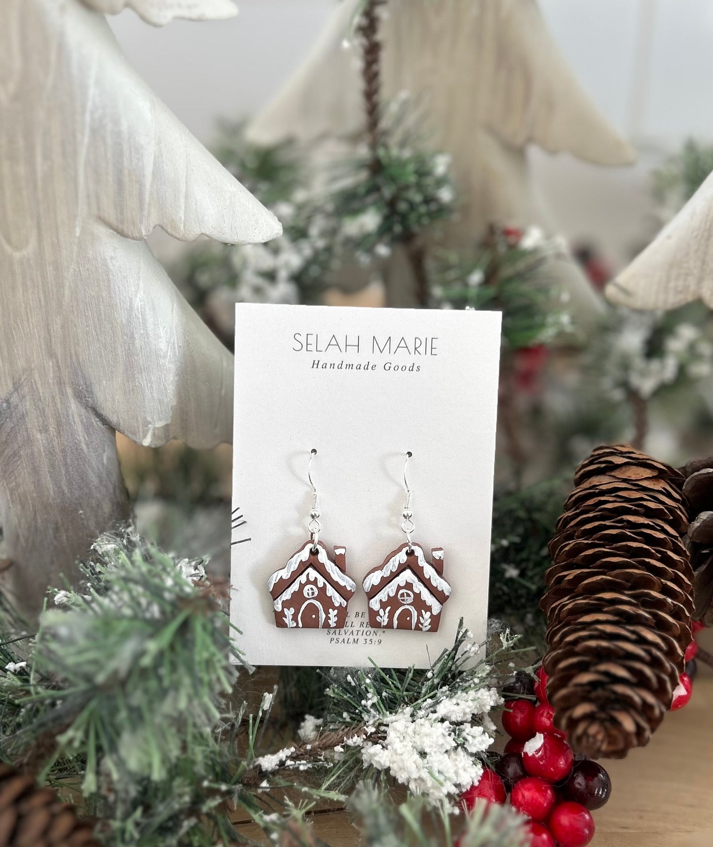 Gingerbread House Earrings
