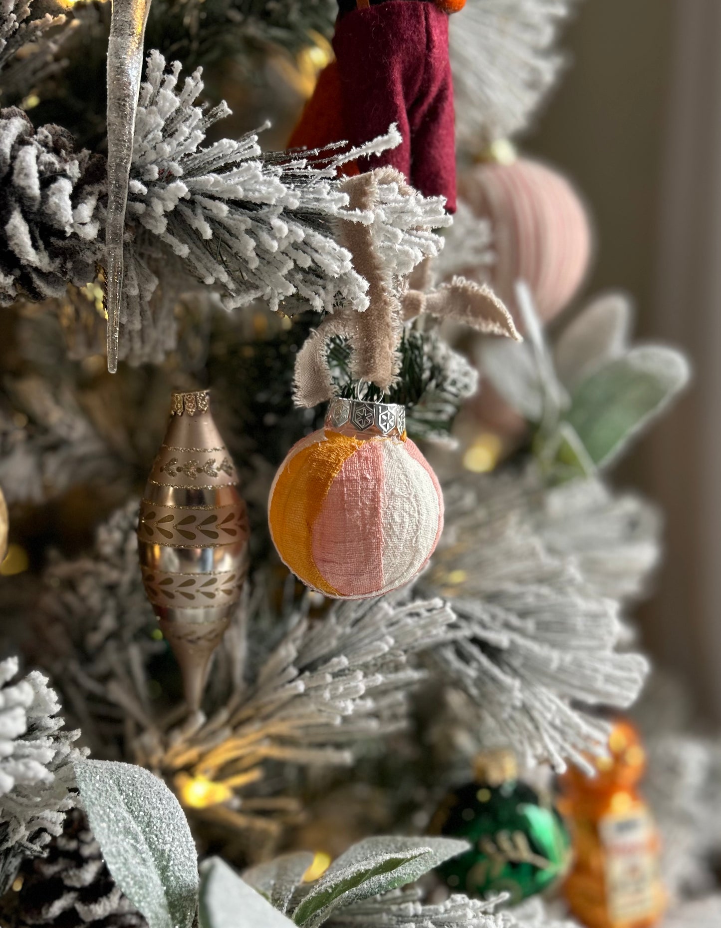 Fabric Scrap Ornaments
