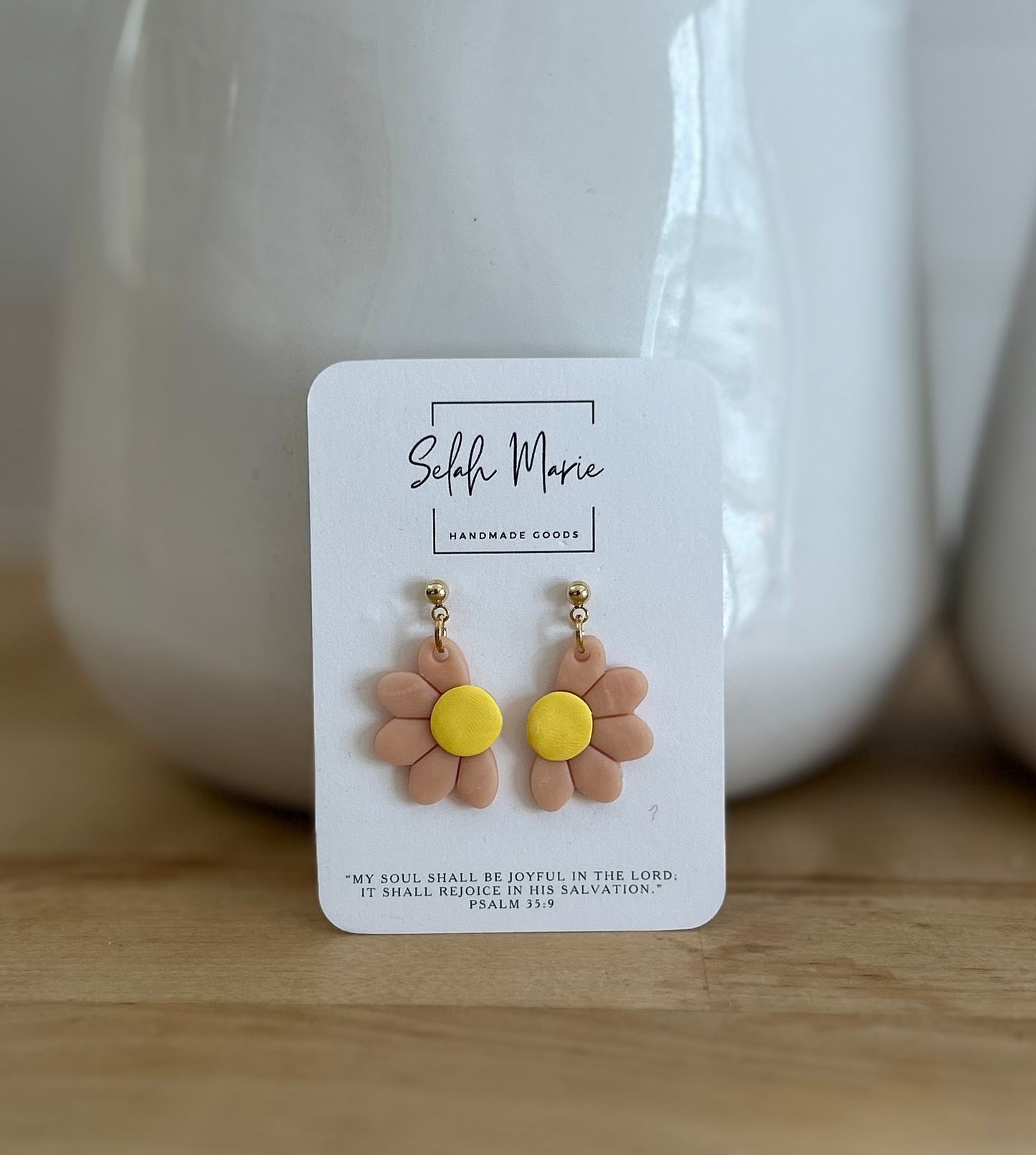 Flower Dangle Earrings (1/2 flowers)
