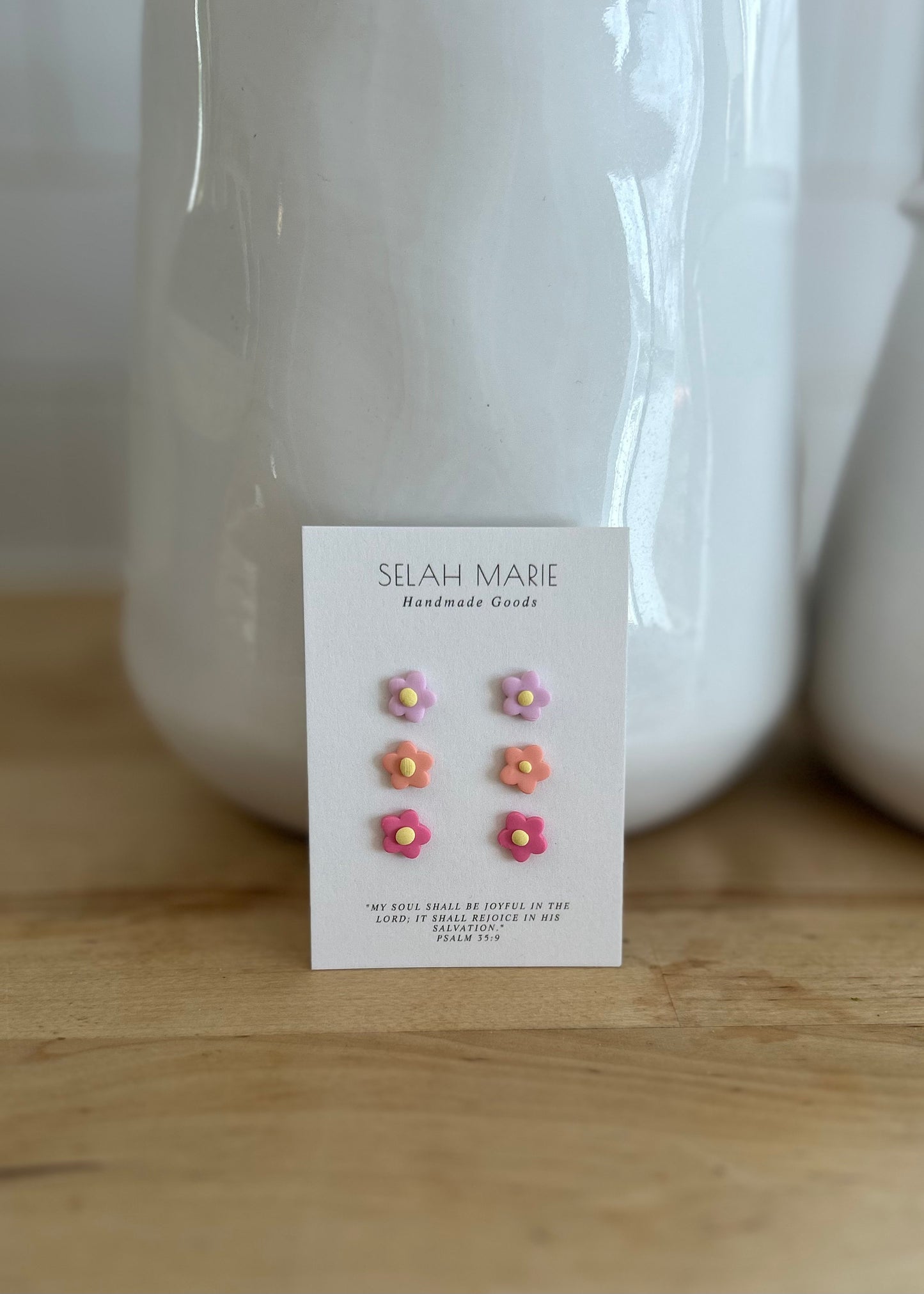 Itty Bitty Flower Stud Earrings - pack of 3