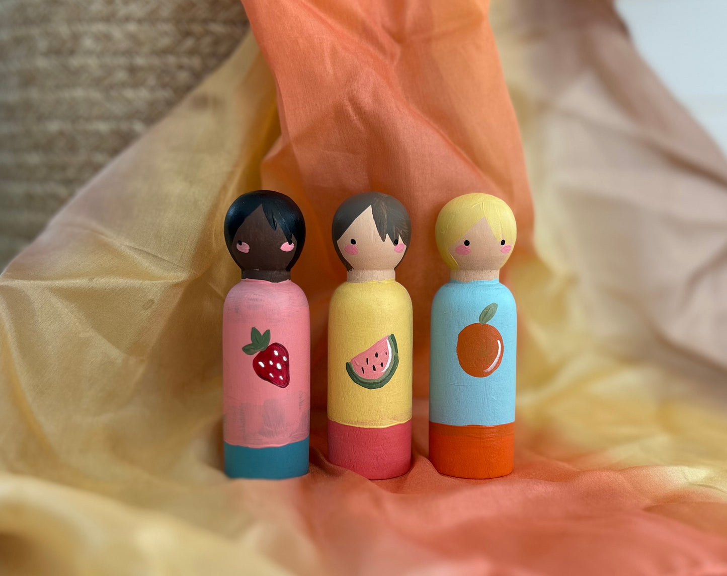 Fruit Peg Dolls - Set of 3