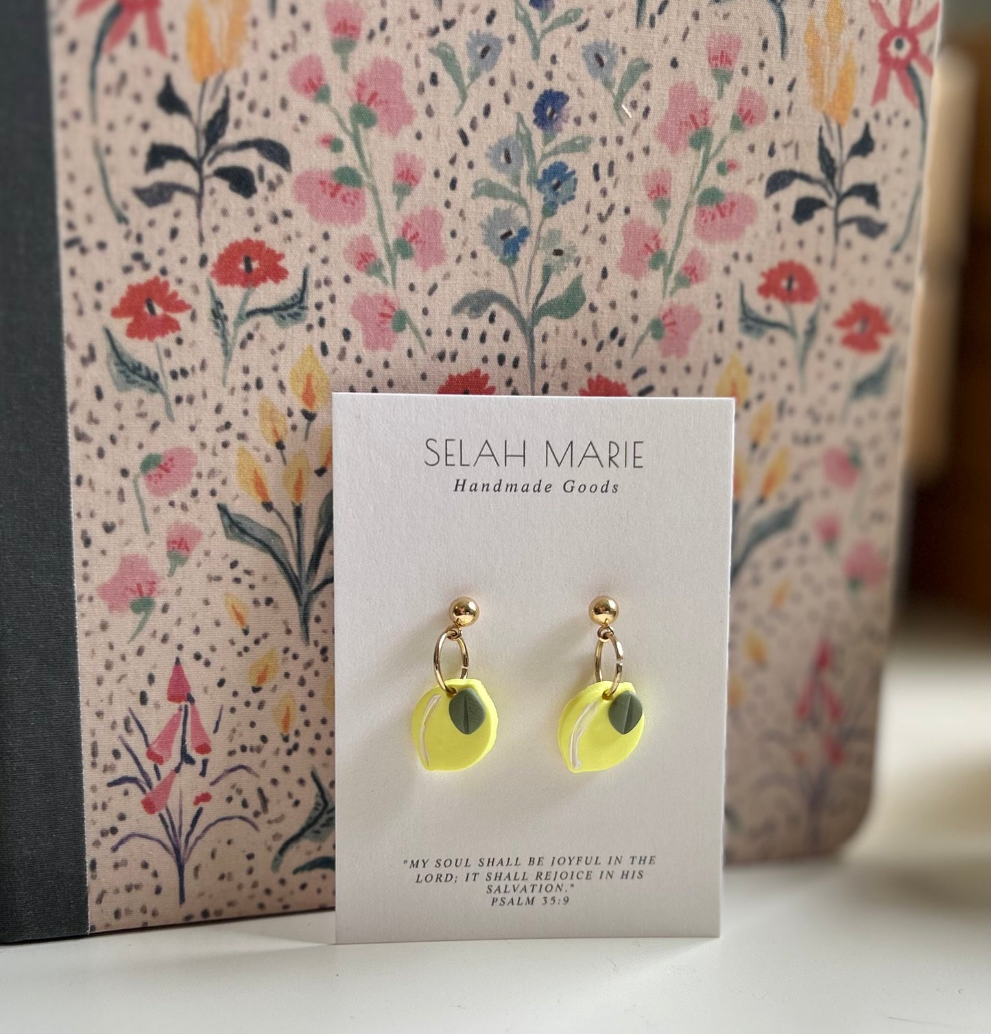 Lemon Dangle Earrings