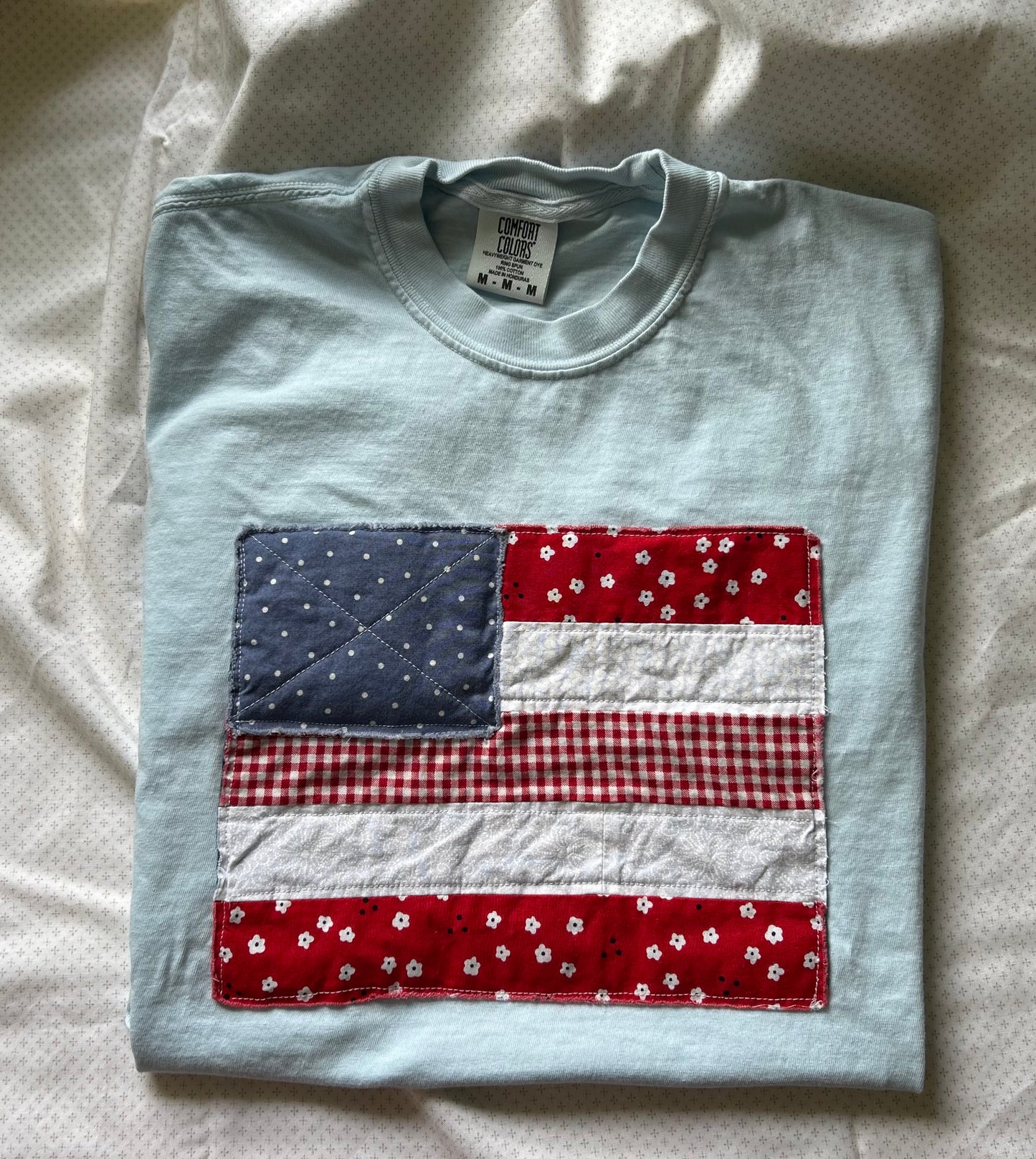 Quilted American Flag Shirt/Sweatshirt