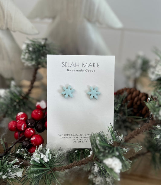 Snowflake Stud Earrings