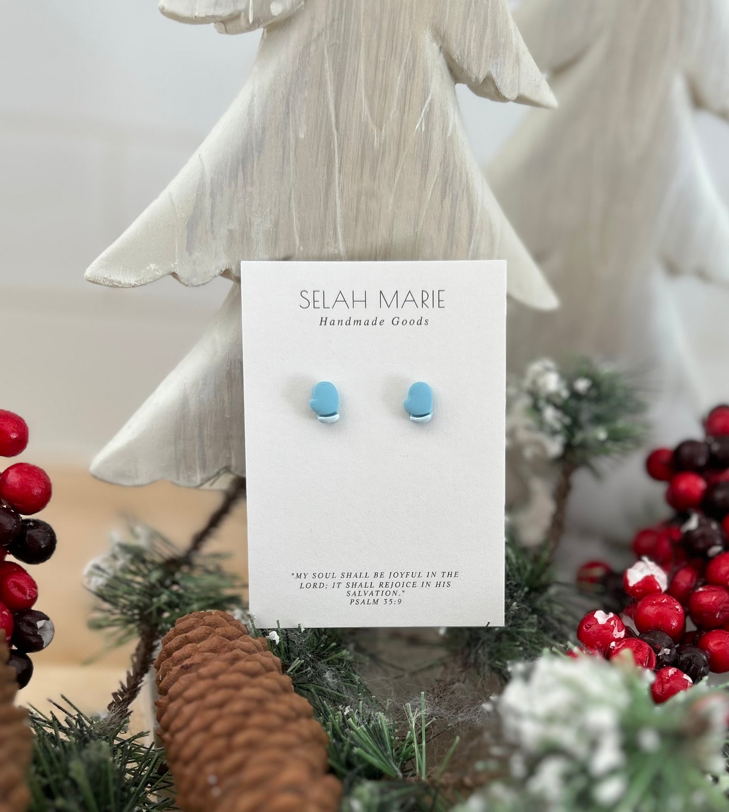 Mitten Stud Earrings