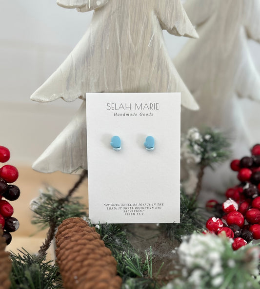 Mitten Stud Earrings