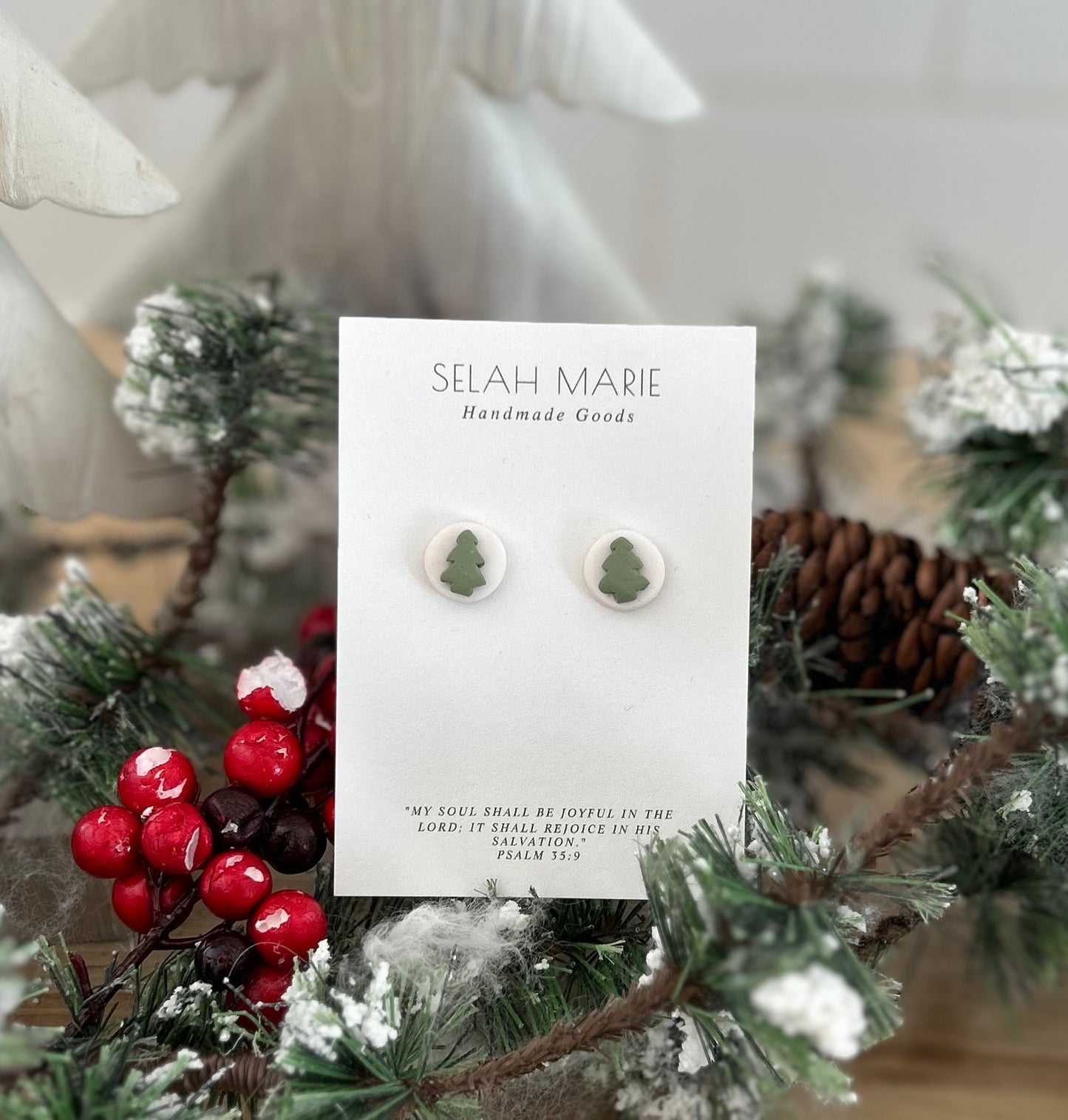 Tree Stud Earrings