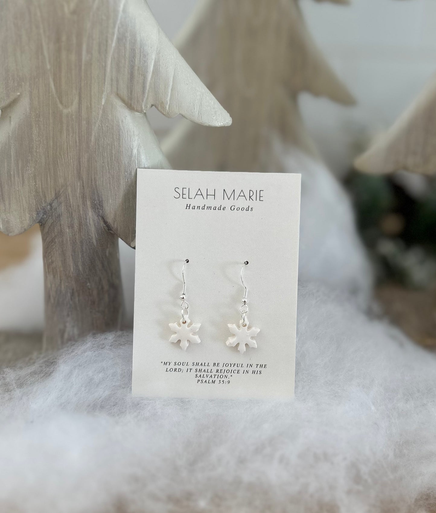 Snowflake Dangle Earrings