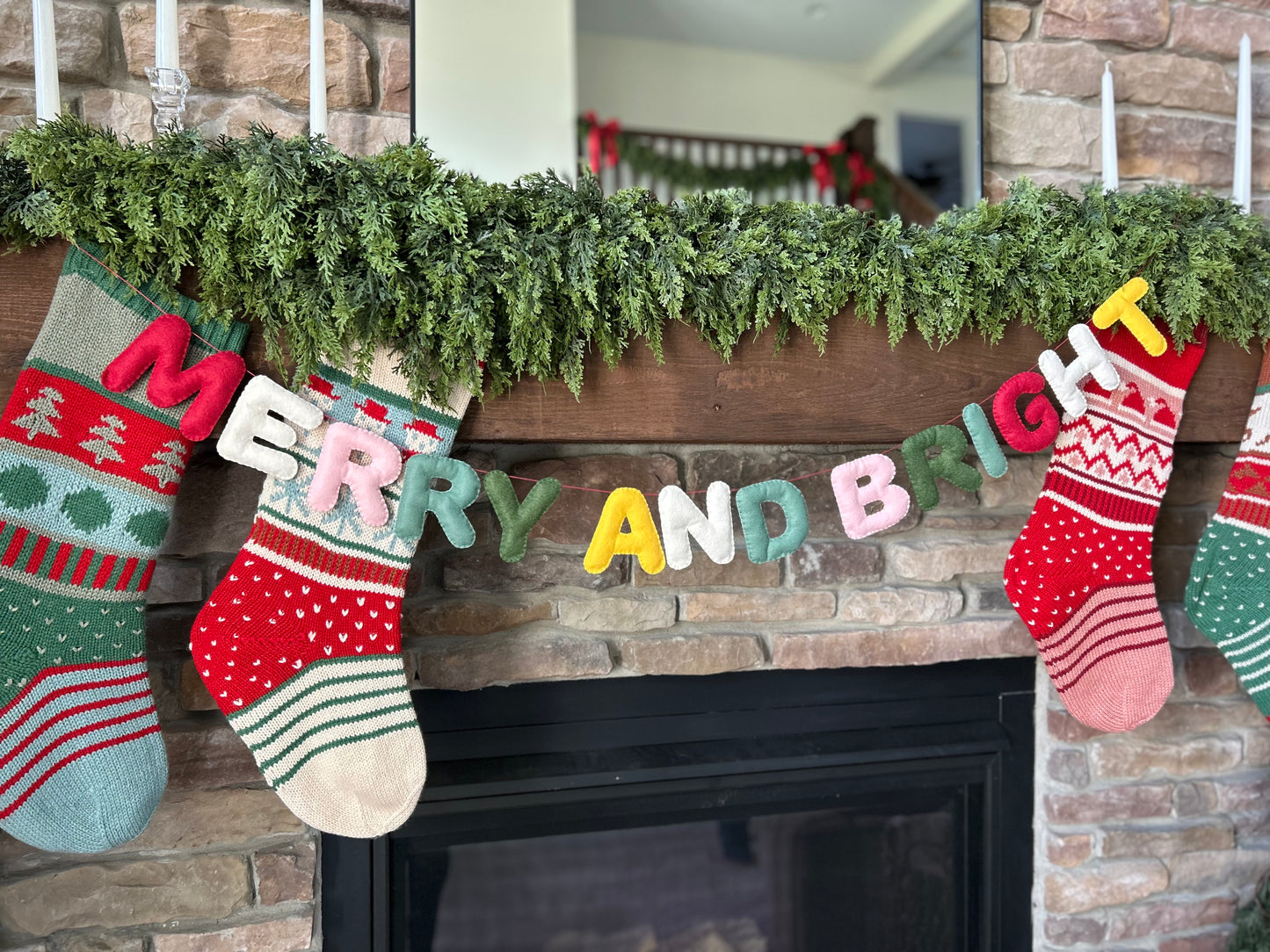 Merry & Bright Felt Garland