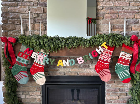 Merry & Bright Felt Garland