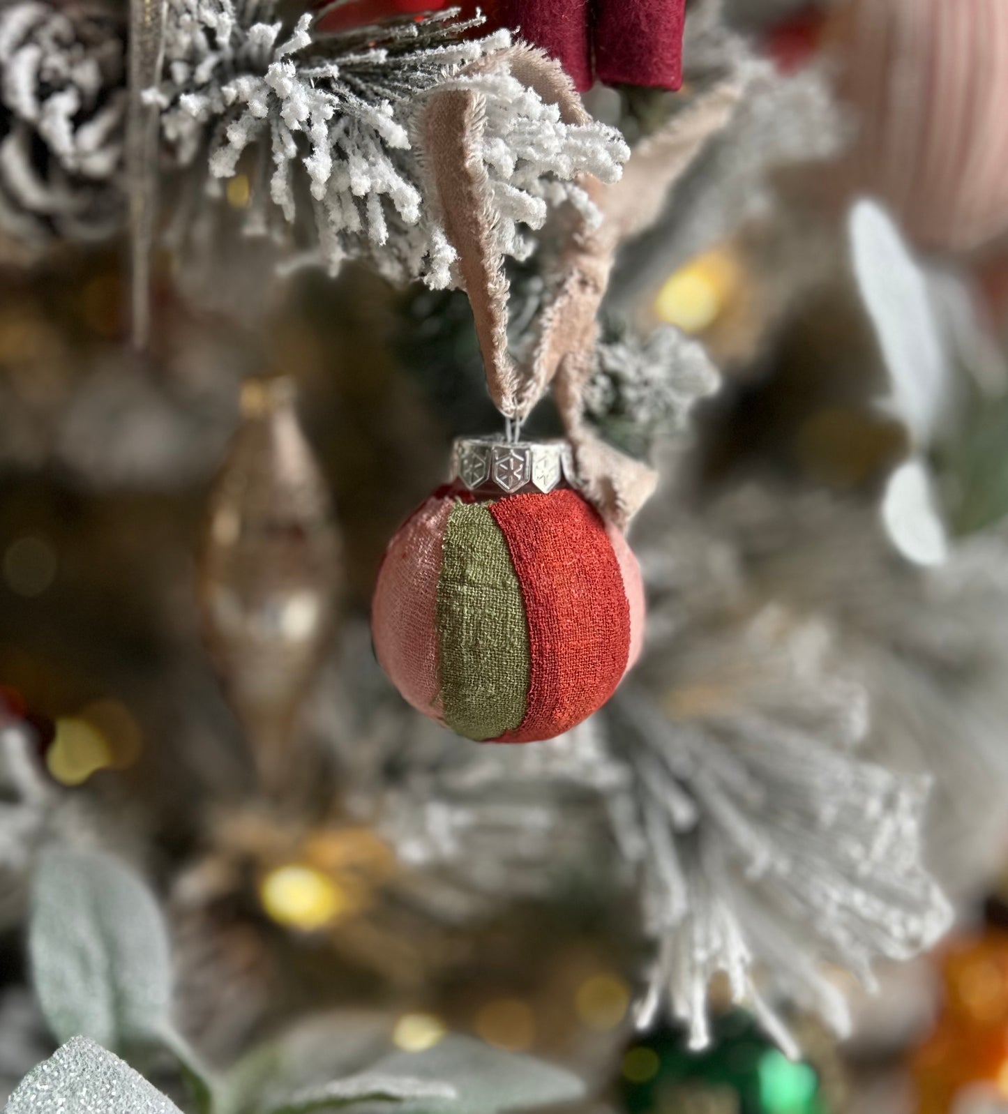 Fabric Scrap Ornaments