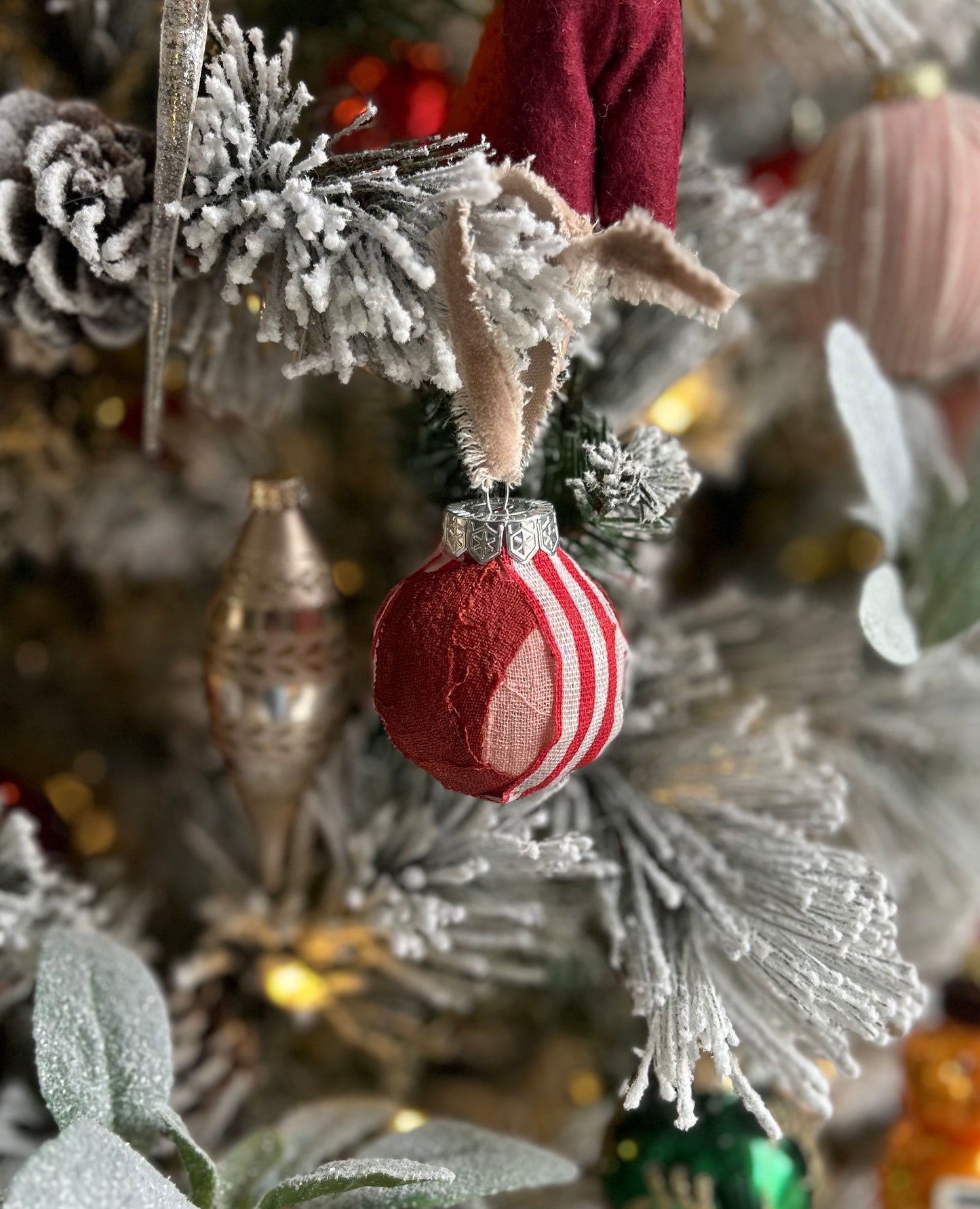 Fabric Scrap Ornaments