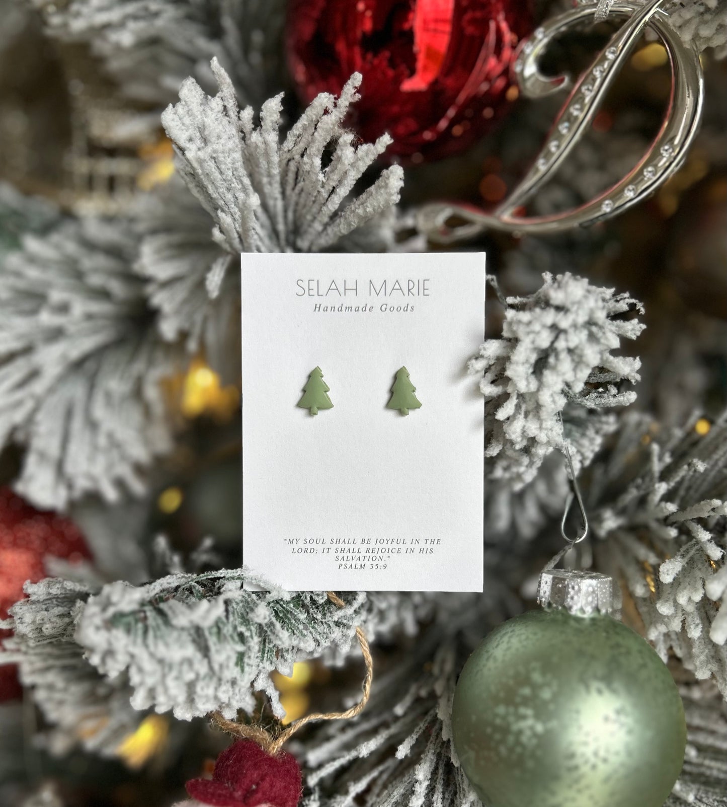 Tree Stud Earrings