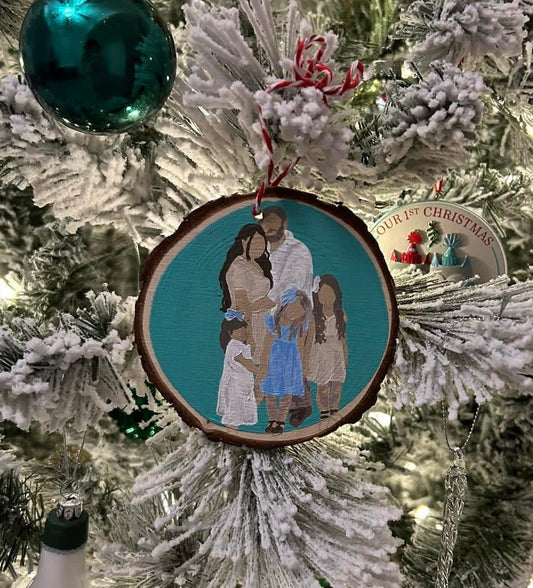 Custom Family Portrait Ornaments